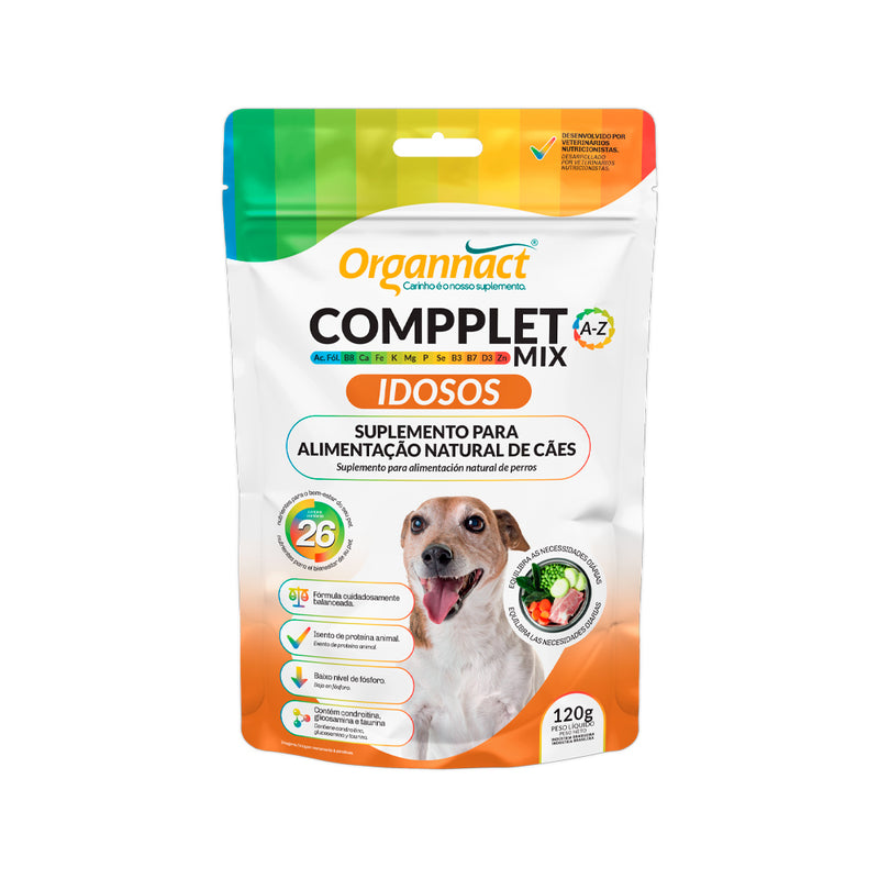 Suplemento Organnact Compplet Mix para Cães Idosos 120 g