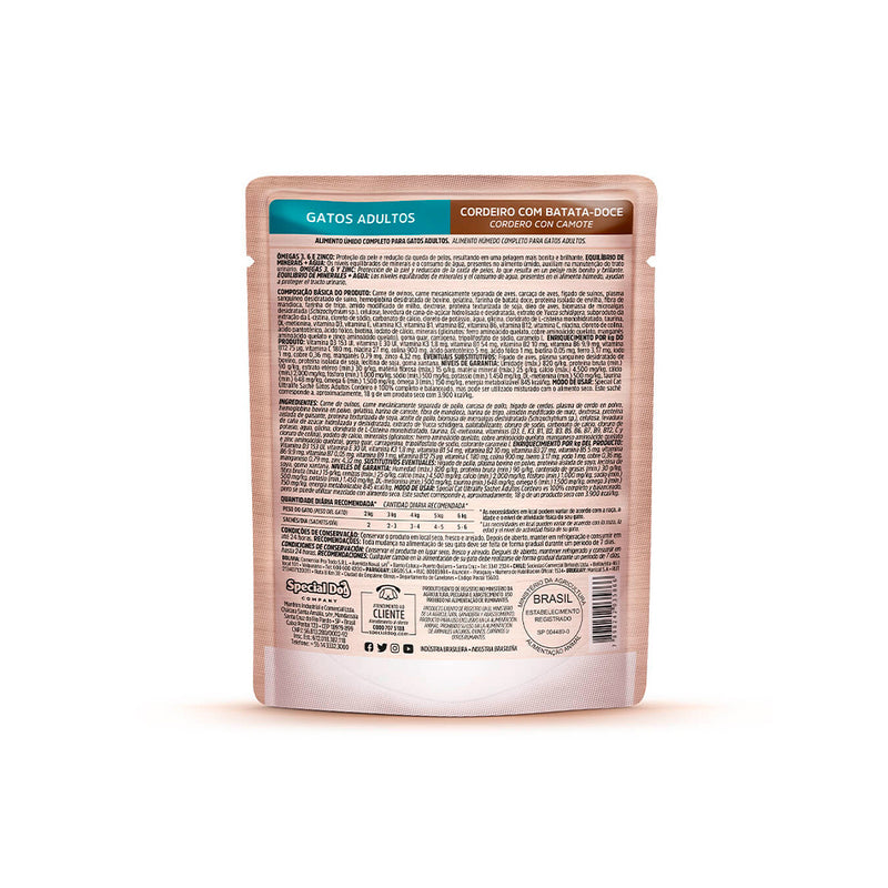 Special Cat Ultralife Sache Adultos Cordeiro