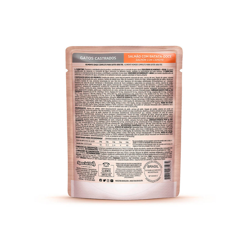Special Cat Sache Castrado Salmão