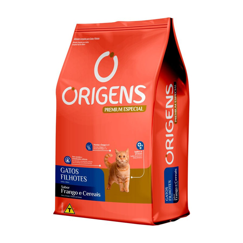 Ração Origens para Gatos Filhotes Sabor Frango 10.1kg