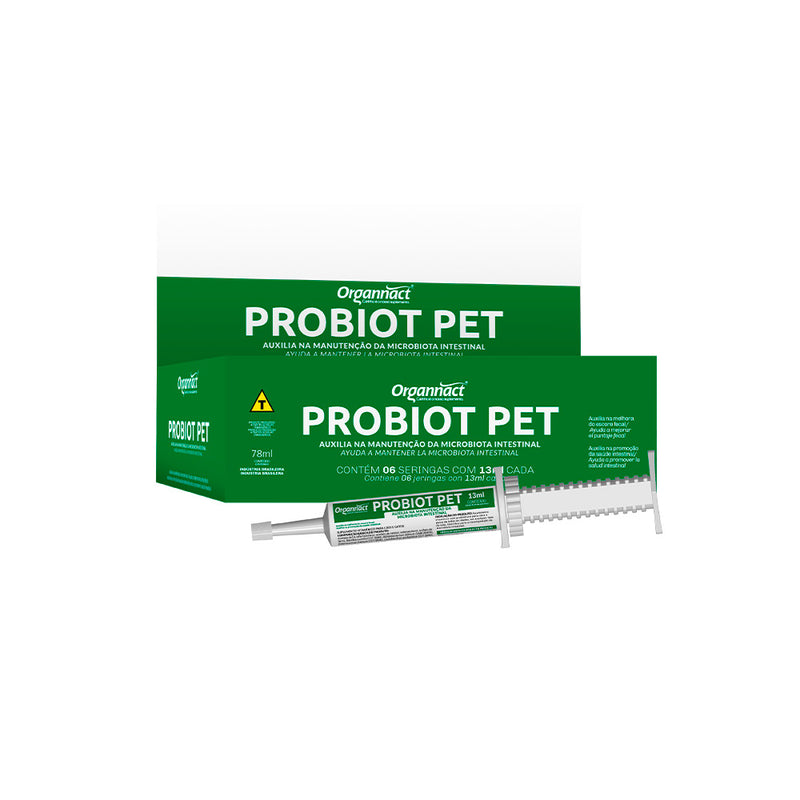 Suplemento Organnact Probiot Pet para Cães e Gatos 13 ml