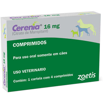 Antiemético Zoetis Cerenia de 4 Comprimidos 16 mg