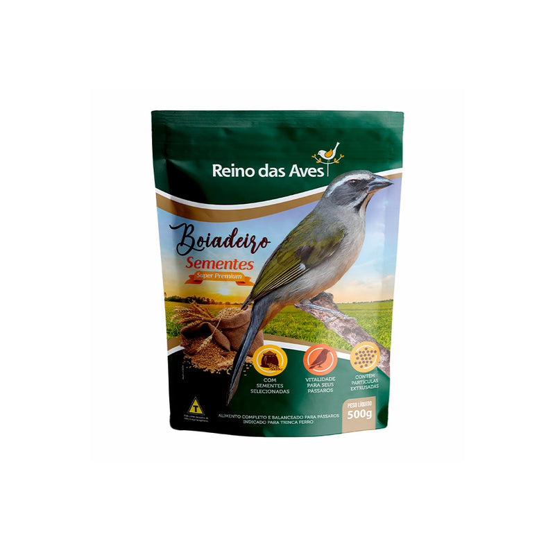 Ração Reino das Aves Boiadeiro Mix para Pássaros - 500g