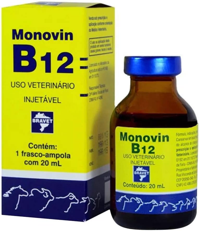 Suplemento Injetável Bravet Monovin B12