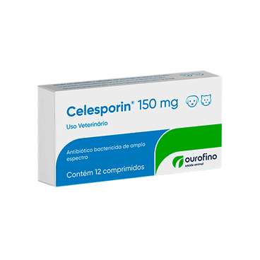 Antibiótico Celesporin 150mg Ourofino 12 comprimidos