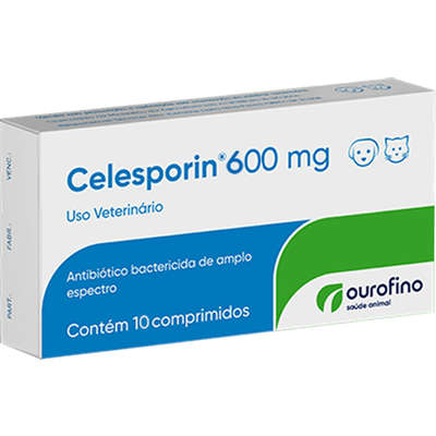 Antibiótico Ourofino Celesporin de 10 Comprimidos - 600 mg