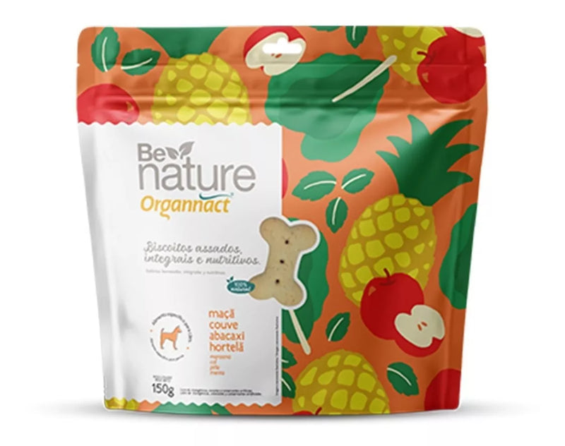 Biscoito Para Cães Be Nature Organnact Maçã 150g Full