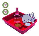 Kit Bandeja de Gato Vermelho 1 Bandeja