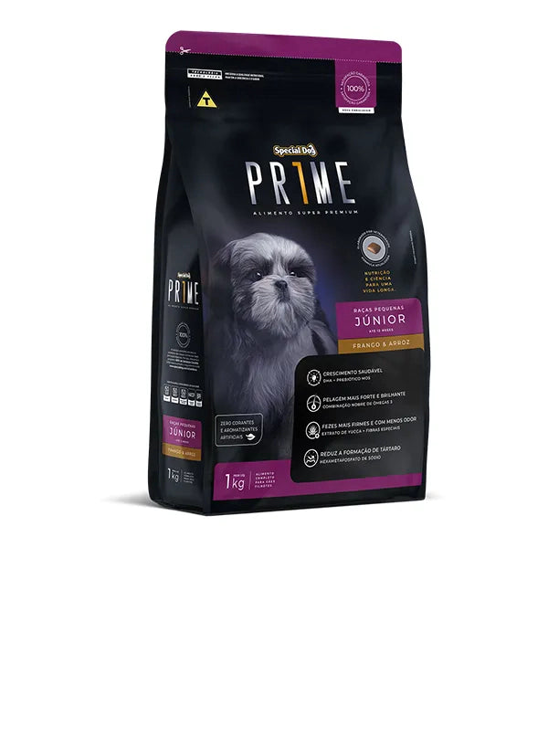Ração Special Dog Prime Júnior Para Cães Filhotes Raças Pequenas Frango e Arroz – 3kg