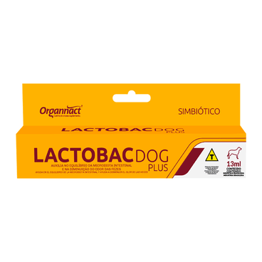 Lactobac Dog Plus Organnact Suplemento Vitamínico 13 ml