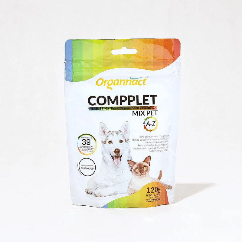 Suplemento Organnact Compplet Mix A-Z para Cães e Gatos - 120g
