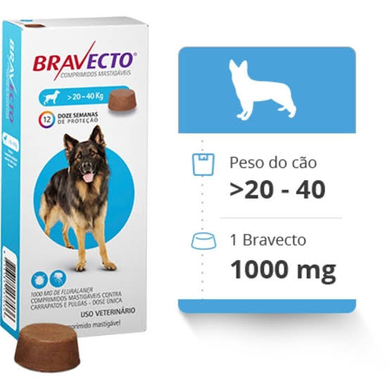 Bravecto 20 a 40kg