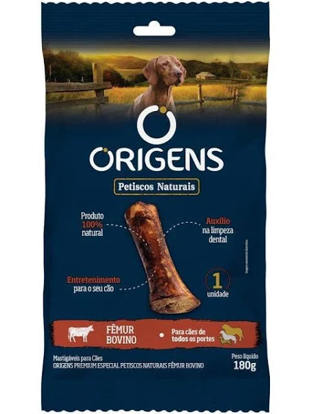 Petisco Natural Origens Fêmur Bovino 180g